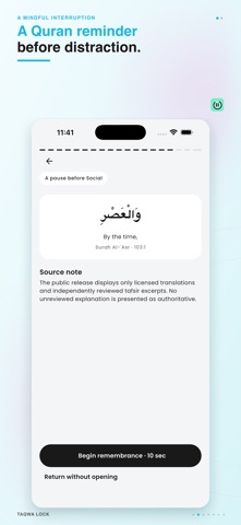 Taqwa Lock: Quran App Blocker screenshot