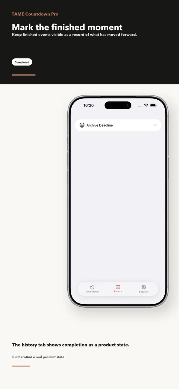 Screenshot #3 pour TAME Countdown Pro