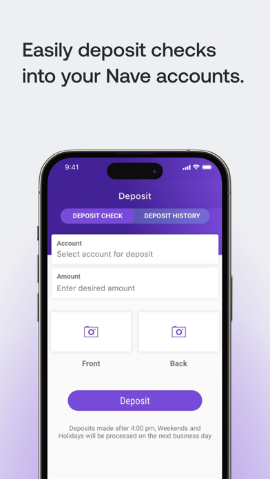 Nave Bank iPhone screenshot 5 - Finance app