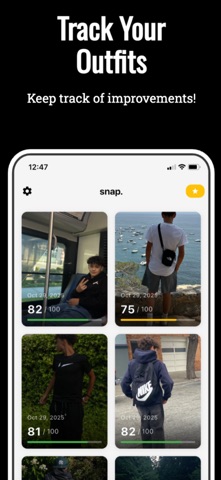 Snap - AI Outfit Rating screenshot