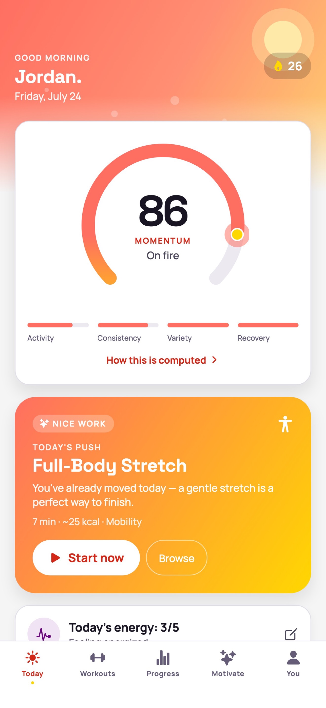 Screenshot 1 of VibrantFit