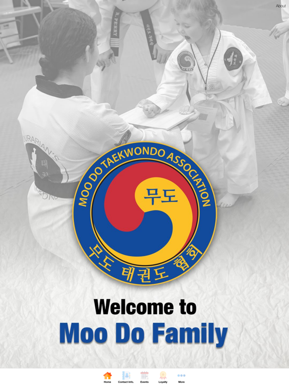 Moo Do Taekwondo Association iPad screenshot 1 - Education app