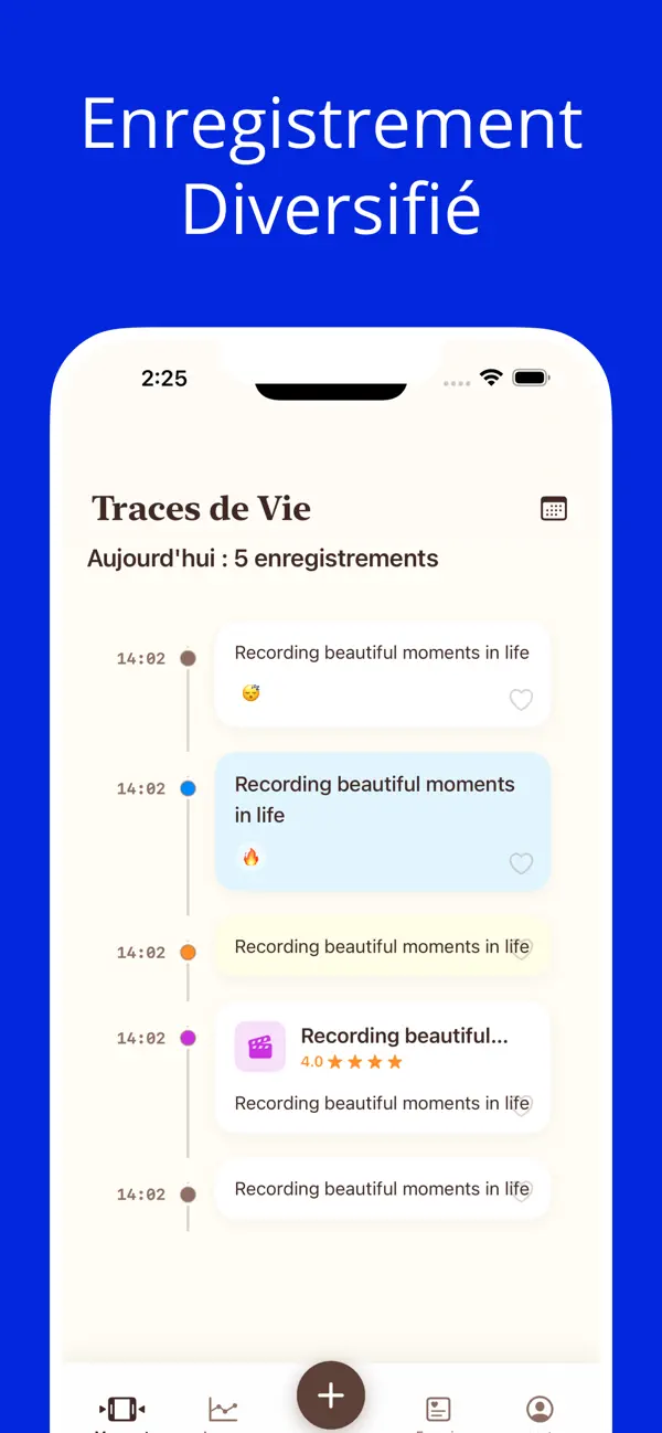 Screenshot #2 pour Traces — Journal&Introspection