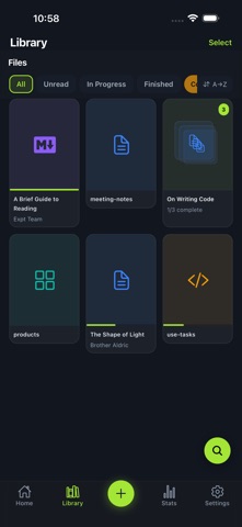 expt - File Reader iPhone screenshot