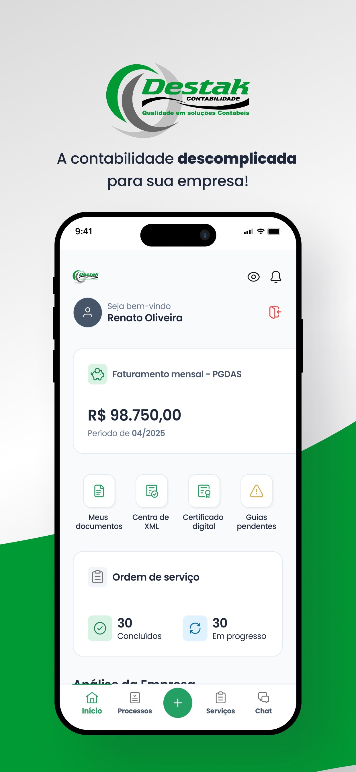 Screenshot 1 of DESTAK CONTABILIDADE