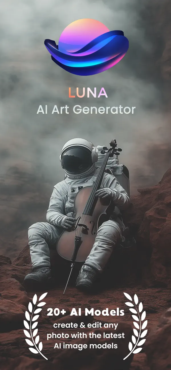 Screenshot #1 pour LUNA: IA Photo, Image & Chat