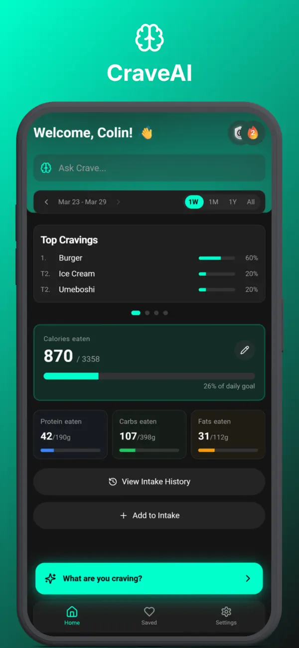 Screenshot #1 pour CraveAI: Craving Decoder