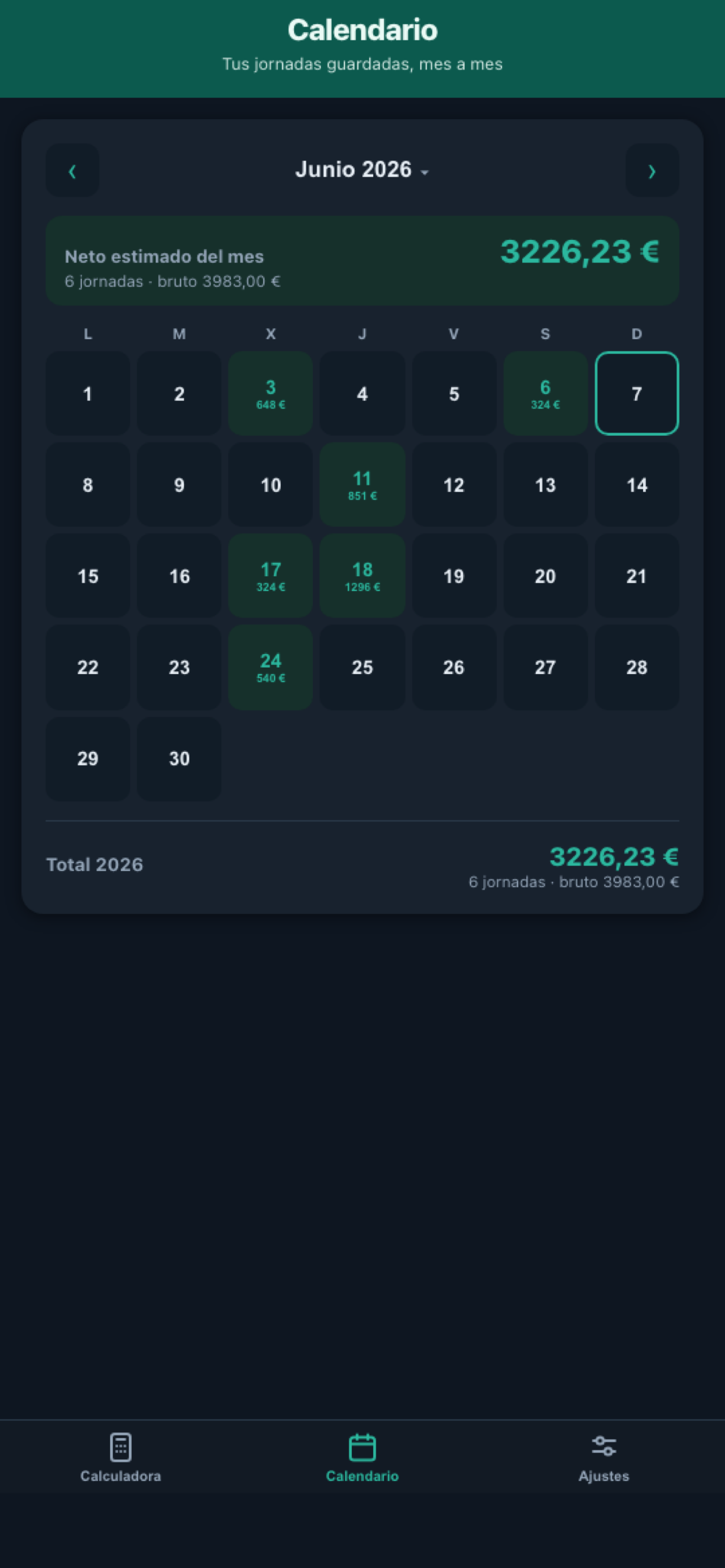 qCalc Procesos screenshot 4