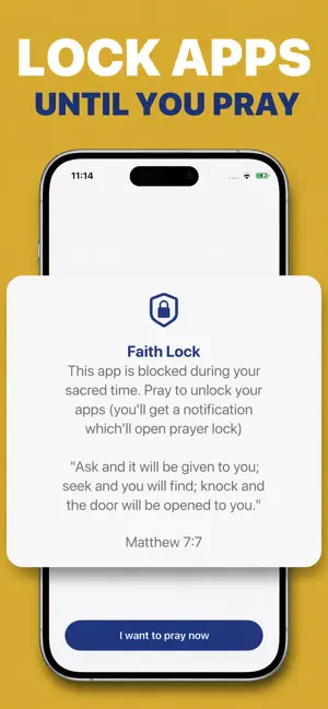 Prayer Focus - FaithLock screenshot 1
