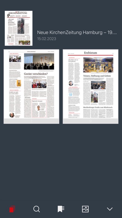 Kirchenzeitung Hamburg Screenshot