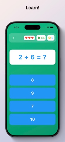 Little Bee Math-Learning Game screenshot