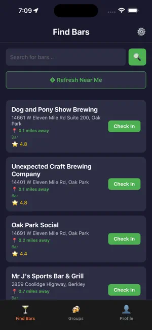 Bar Mate – Meetups & Check-ins screenshot 1