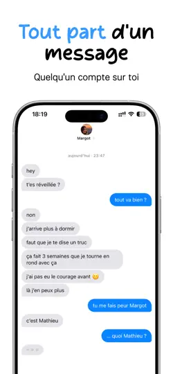 Capture d'écran de Gossipy sur iPhone 2