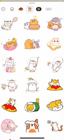 Adorable Baby Kitten Stickers screenshot