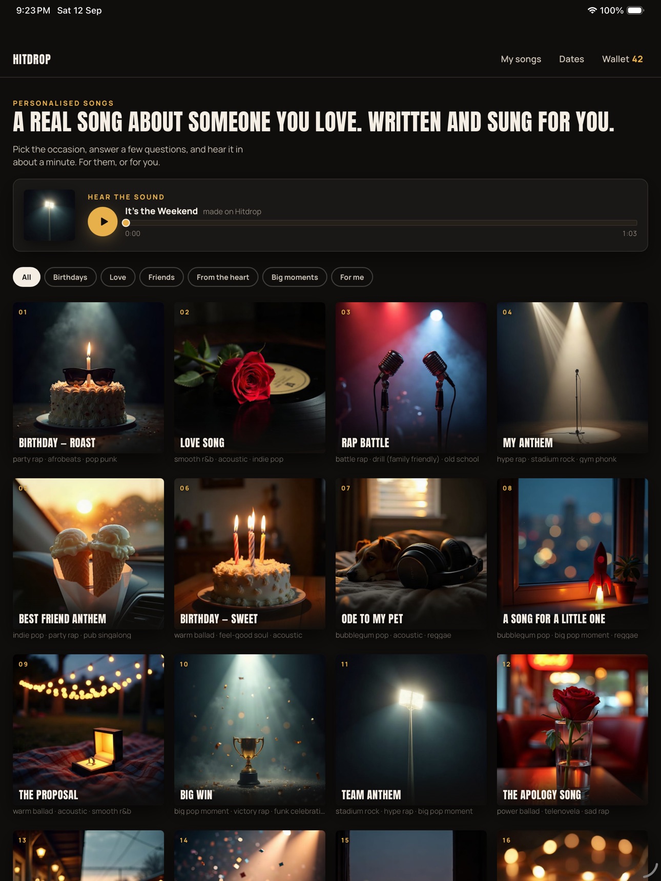 Screenshot 9 of Hitdrop: Personalised Songs