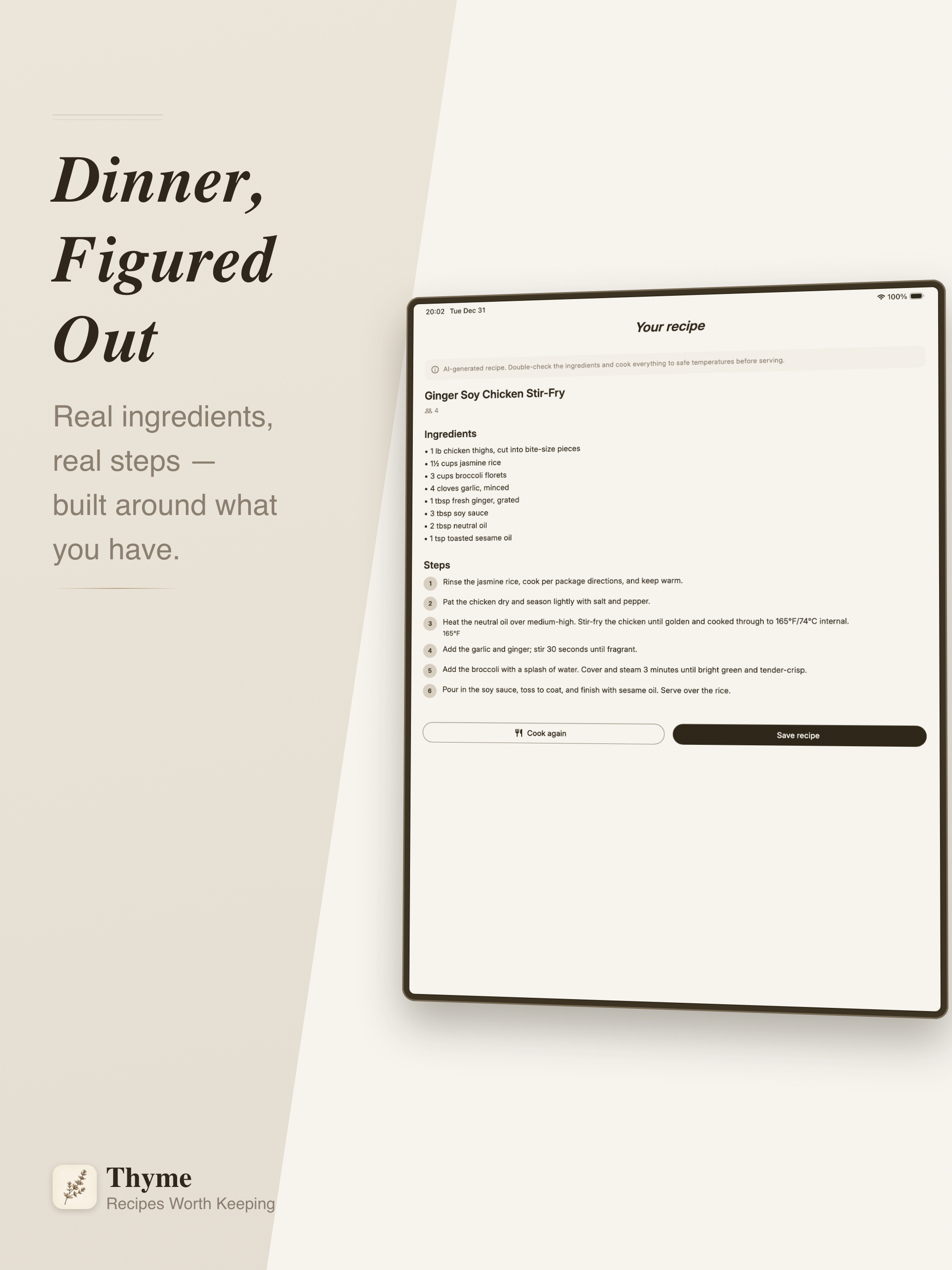 Thyme — Recipes Worth Keeping screenshot 10