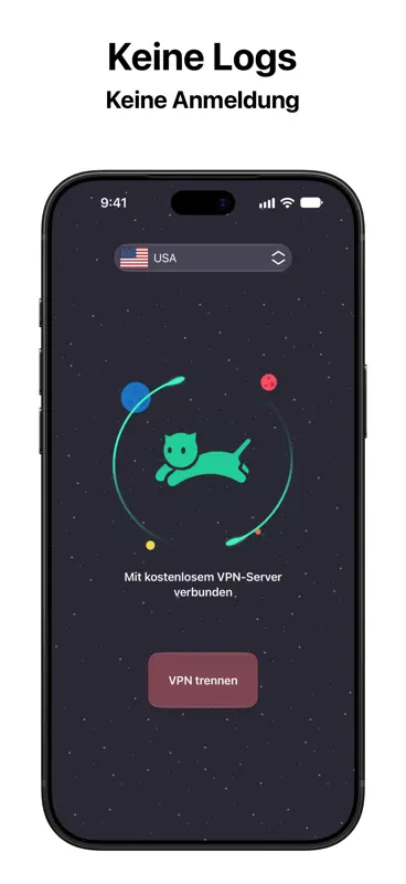 VPN cat: Schnell Unbegrenzt screenshot 2 of 3