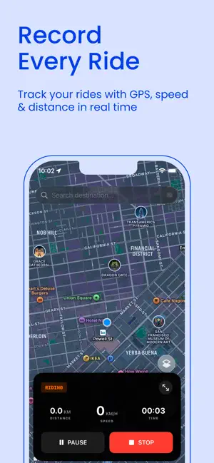 Flash Bike – Ride Tracker screenshot 1