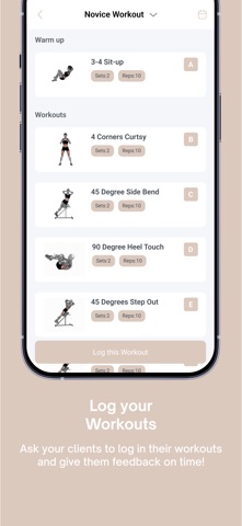 Balance coaching screenshot