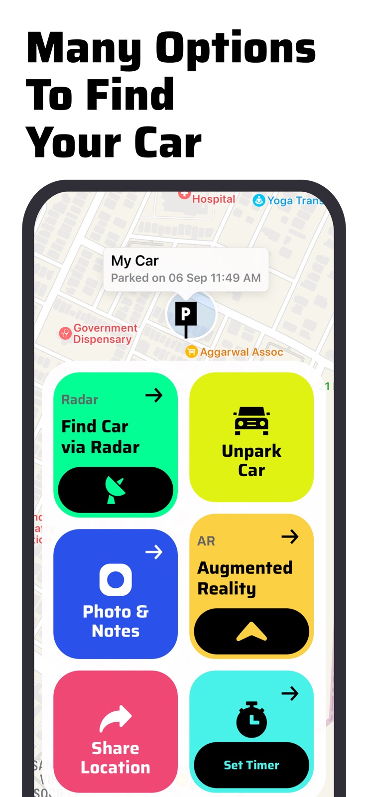 Find My Car - Car Tracker iphone screenshot 2