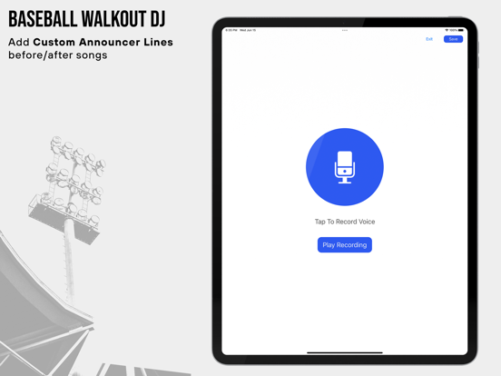 Walkout Song Creator DJ iPad screenshot 3 - Sports app