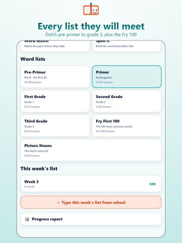 Sight Words: Flash Card Games iPad screenshot
