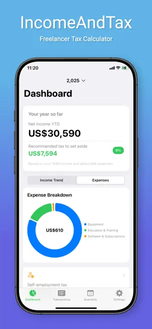 IncomeAndTax screenshot 2