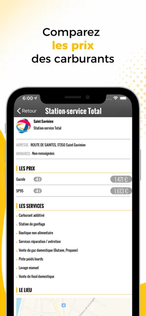 Prix carburant iPhone screenshot 2