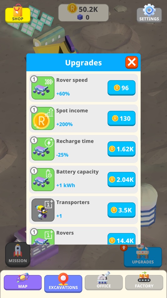 #4. Idle Space: Upgrade Games (iOS) 由: Boris Nekrushev