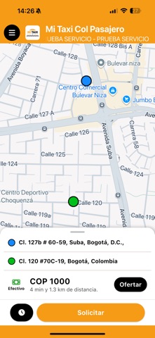 Mi Taxi Col Pasajero screenshot