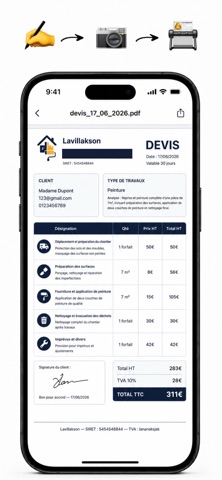 Devis Express - DevisClic iPhone screenshot