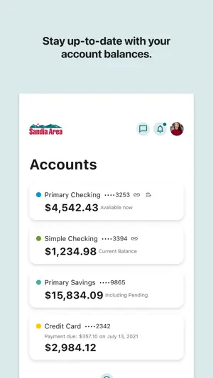 Sandia Area FCU Mobile Banking screenshot 3