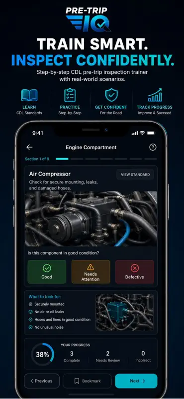 Pre-Trip: CDL Inspection screenshot 2 of 3