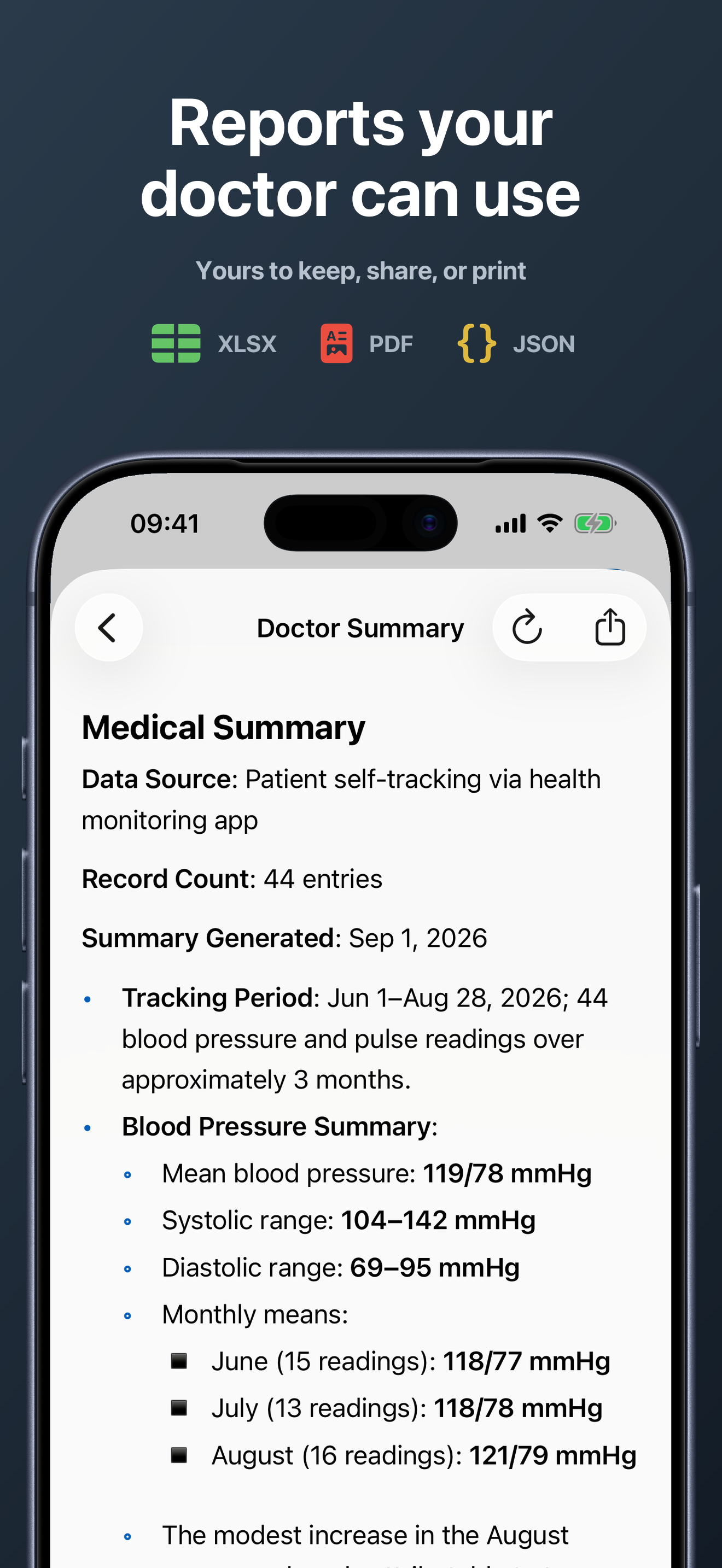 Blood Pressure Log and Tracker screenshot 7