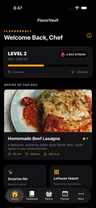 FlavorVault: Recipe Manager screenshot 1