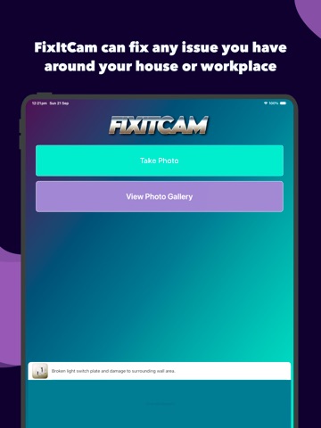 FixItCam iPad screenshot