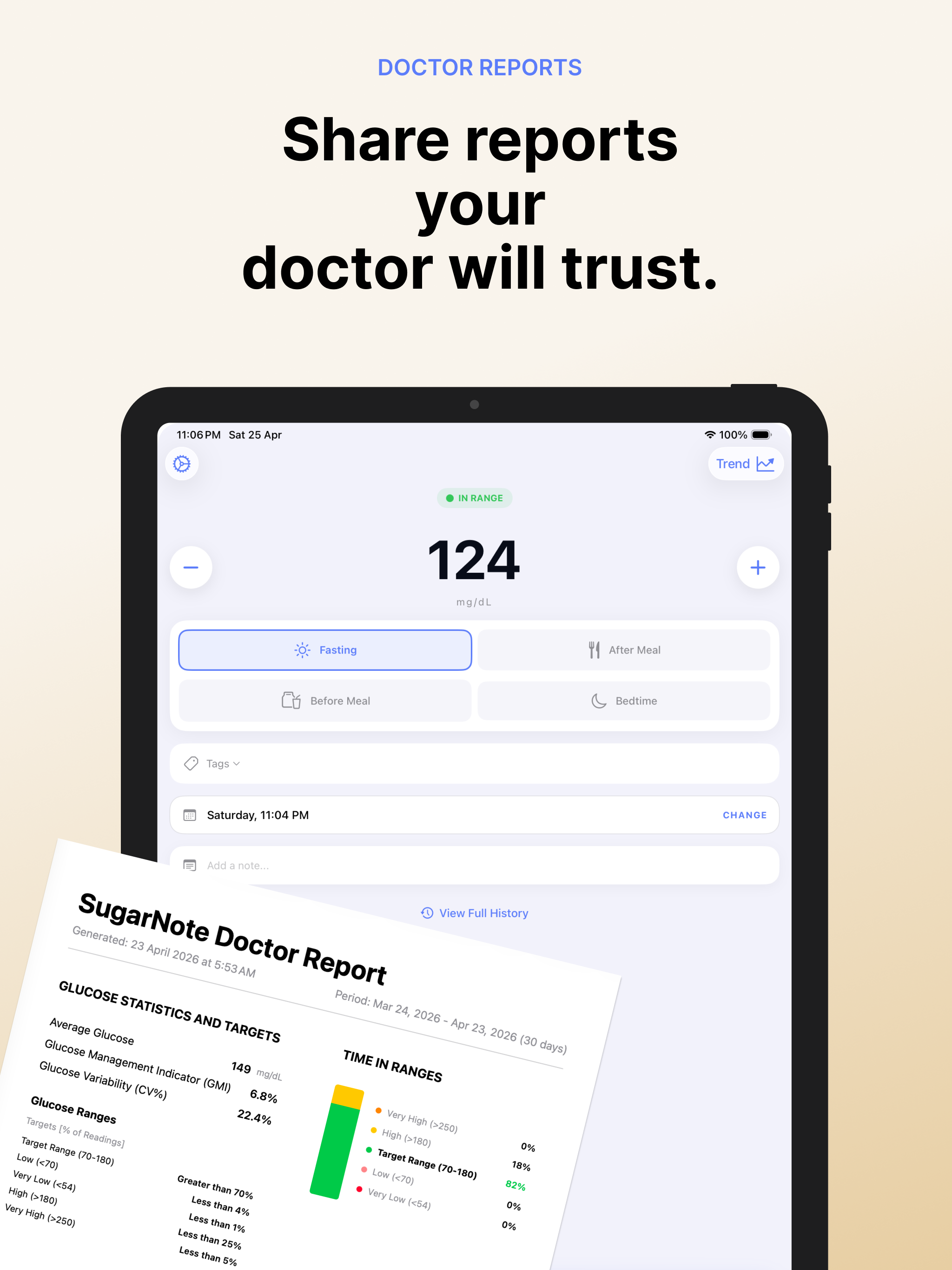 SugarNote: Blood Sugar Tracker