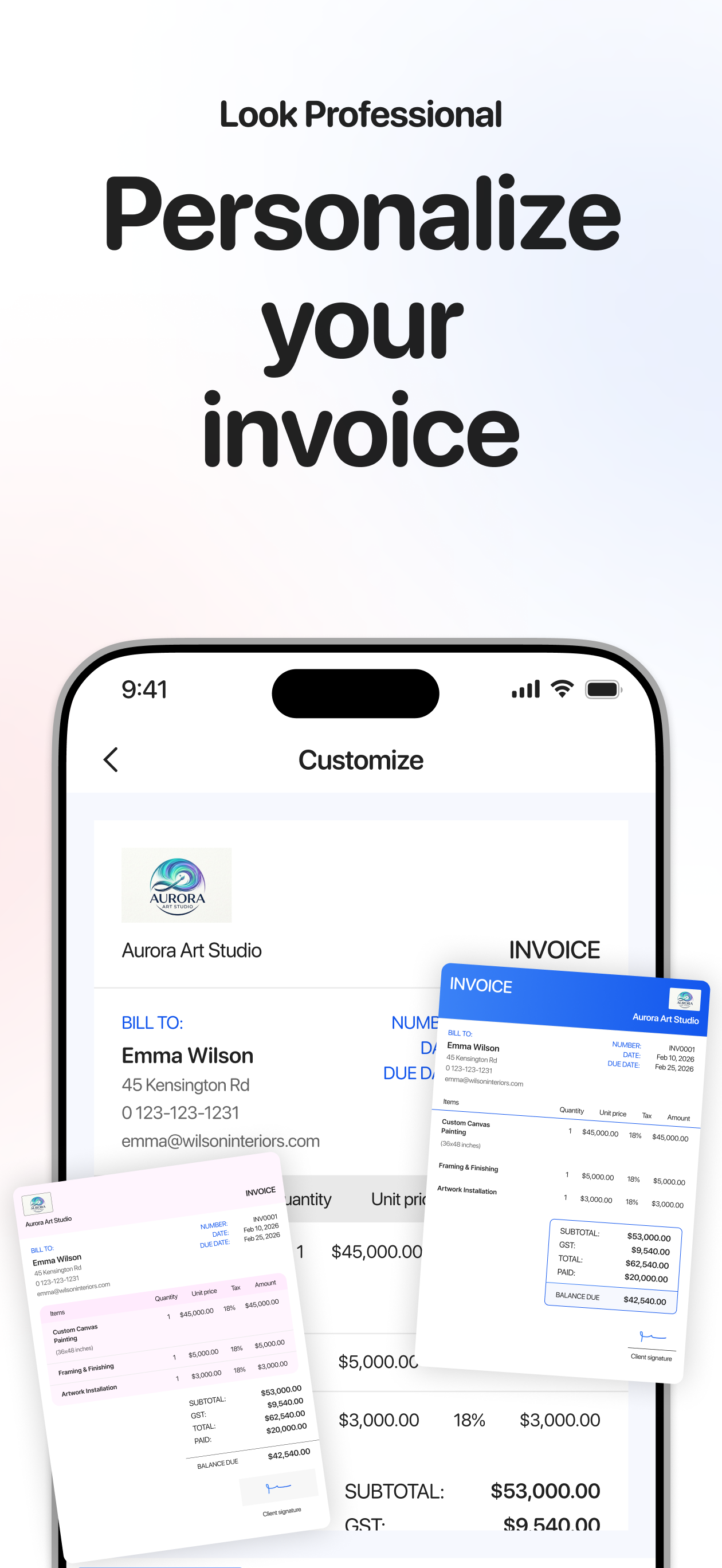Invoice ASAP Estimate Maker screenshot 4