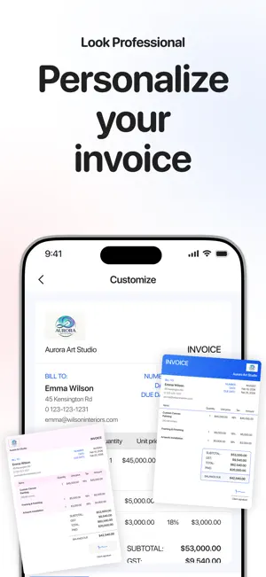 Open Invoice & Estimate Maker screenshot 4
