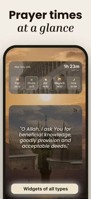 Quran Widget: Verses & Dhikr iPhone screenshot 4