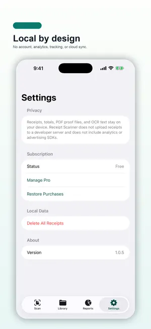 Private Receipt Scanner screenshot 4