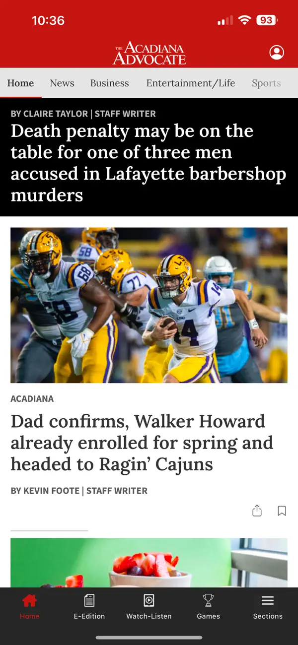 Screenshot #1 pour The Acadiana Advocate