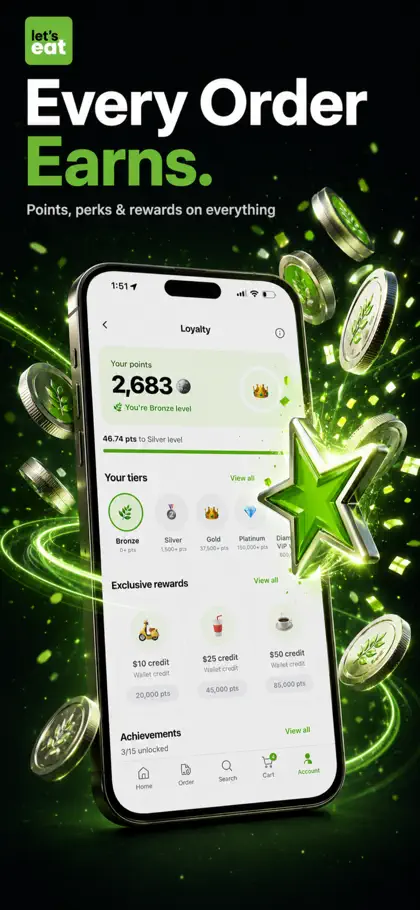 Screenshot 5 di 6 di Let’s Eat Cayman Food Delivery