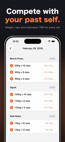 MuscleMemo - Workout Log Screenshot 3 of 5