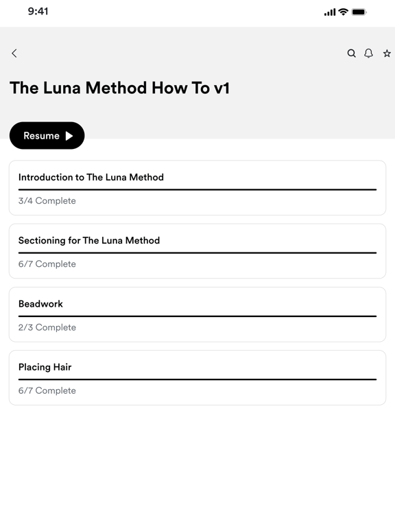 The Luna Method Education iPad screenshot 2 - Education app