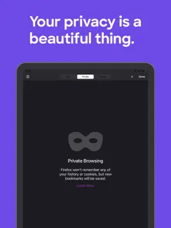Firefox: Private Web Browser iPad image 3
