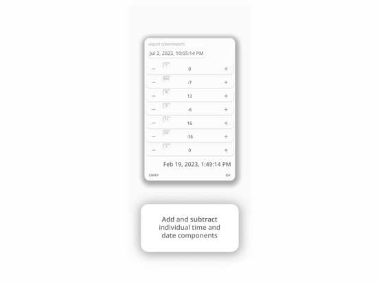 Screenshot #5 pour YMoWDHMiS: Time Calculator