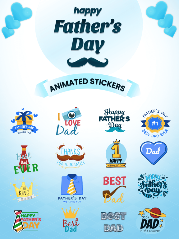 Screenshot #4 pour Father's Day Animated Stickers