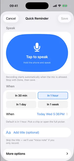 Lightning Voice Reminders screenshot 4
