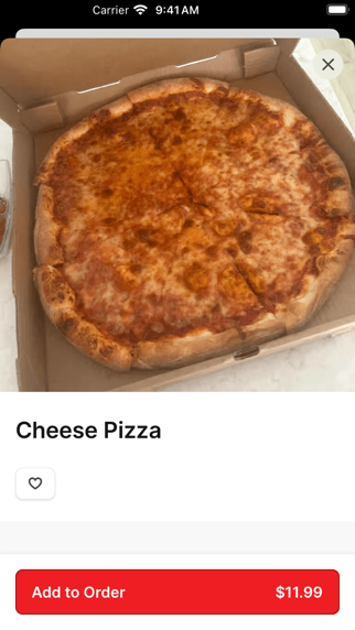 Main St Pizza iPhone screenshot 3 - Food & Drink app